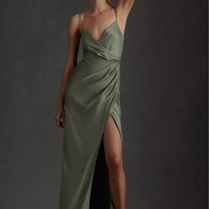 BHLDN Freya Dress, Size 2, Moss